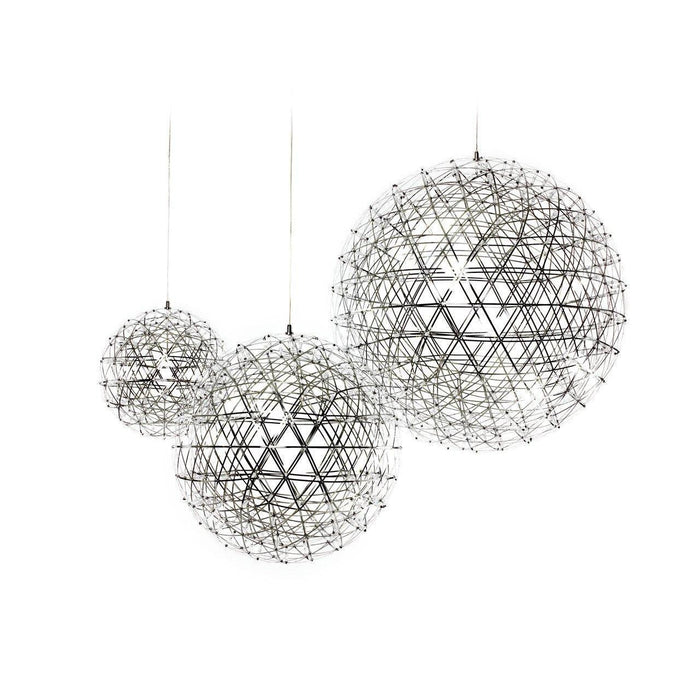 Silver Spark Ball Pendant Light-DWHOME