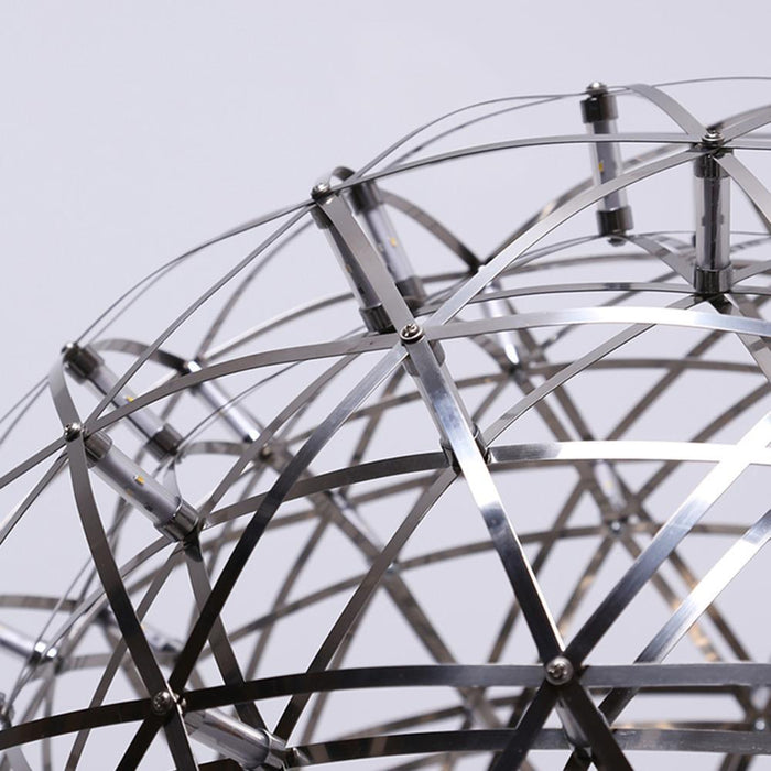 Silver Spark Ball Pendant Light-DWHOME