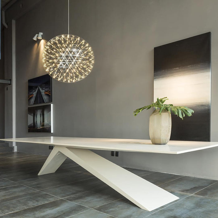Silver Spark Ball Pendant Light-DWHOME