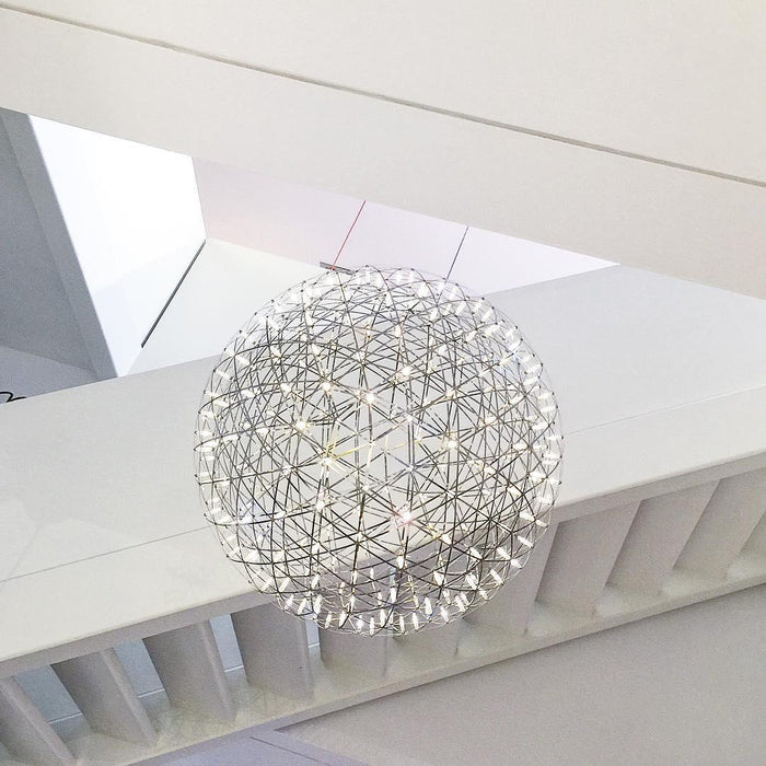 Silver Spark Ball Pendant Light-DWHOME