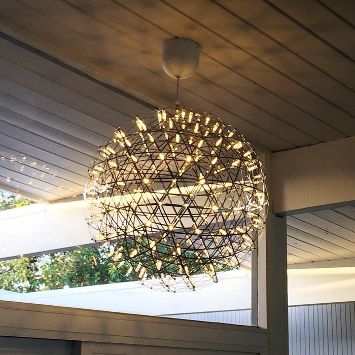 Silver Spark Ball Pendant Light-DWHOME