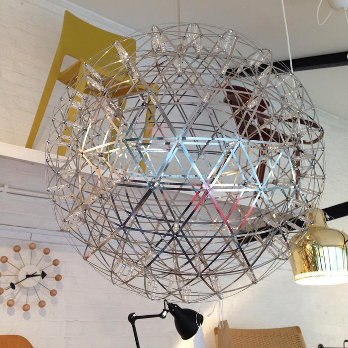 Silver Spark Ball Pendant Light-DWHOME