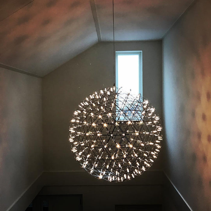 Silver Spark Ball Pendant Light-DWHOME