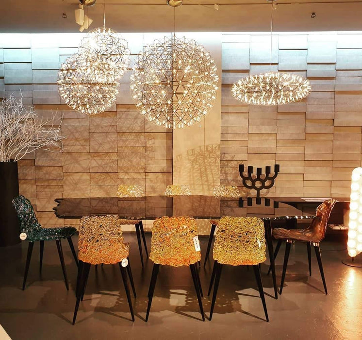 Gold Spark Ball Pendant Light-DWHOME