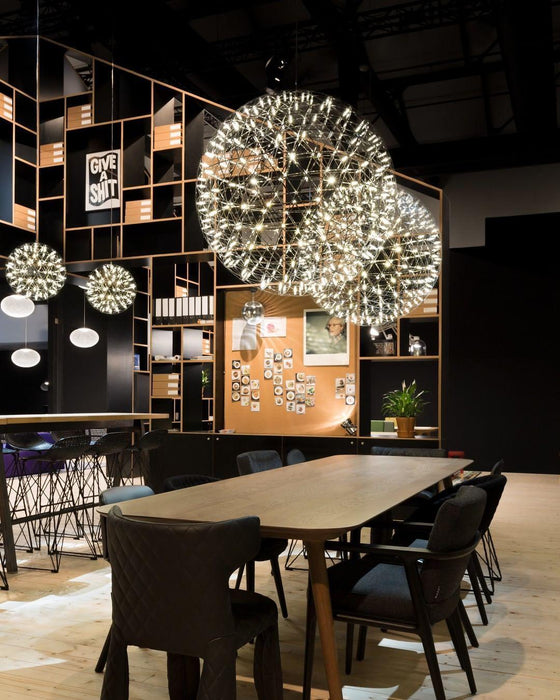 Gold Spark Ball Pendant Light-DWHOME