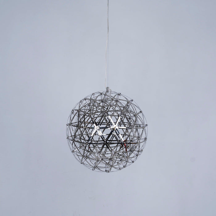 Silver Spark Ball Pendant Light-DWHOME