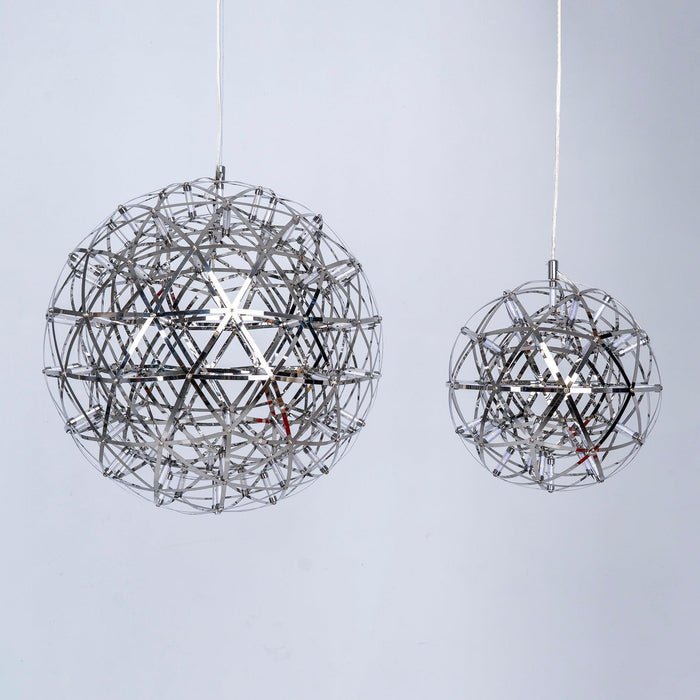 Silver Spark Ball Pendant Light-DWHOME