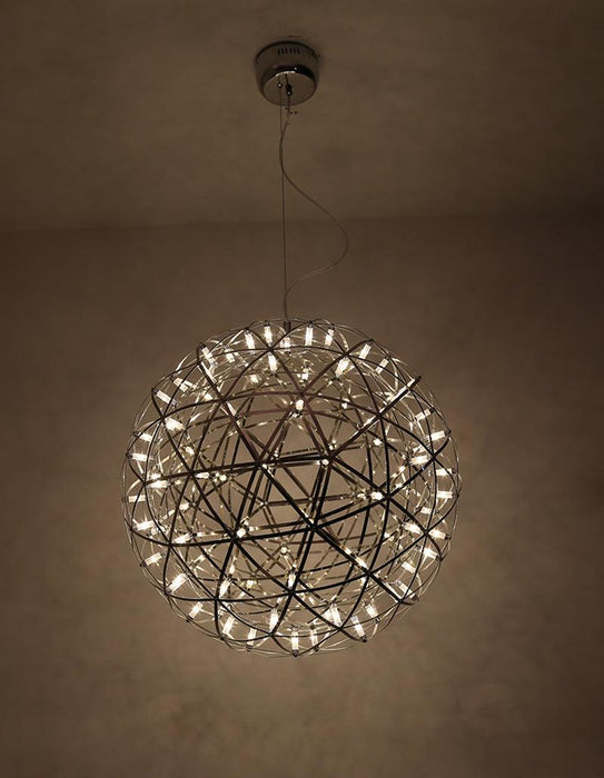 Silver Spark Ball Pendant Light-DWHOME