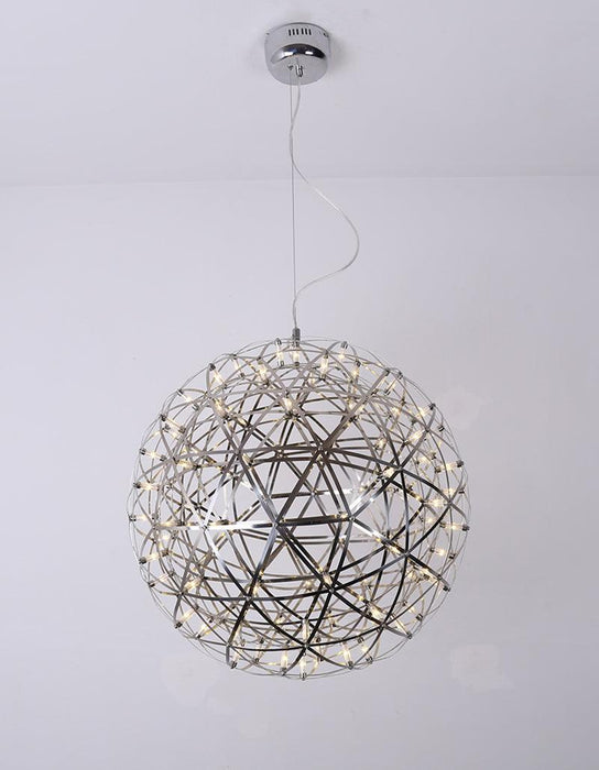 Silver Spark Ball Pendant Light-DWHOME