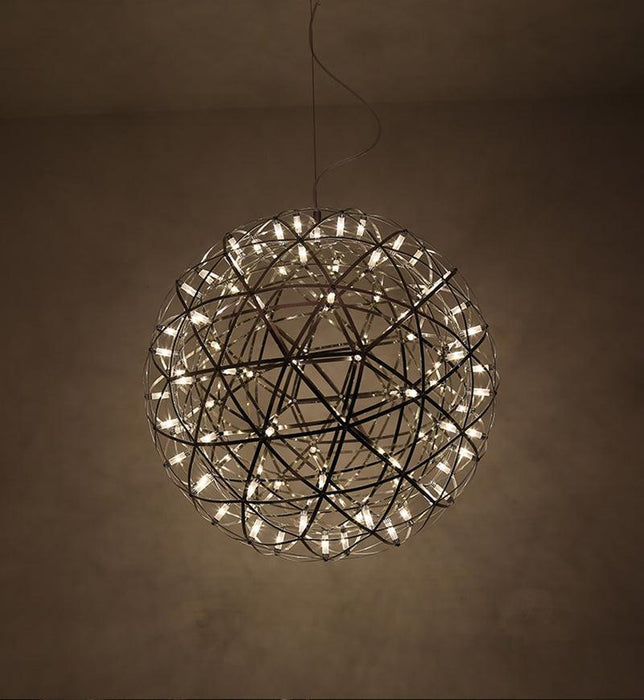 Silver Spark Ball Pendant Light-DWHOME