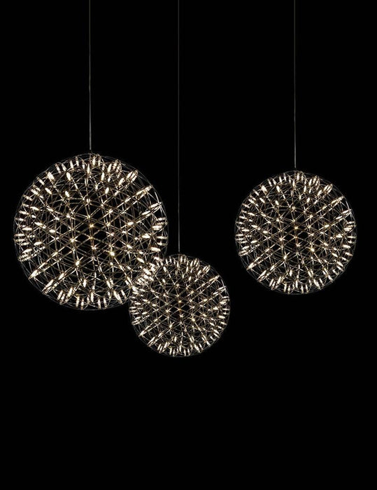Silver Spark Ball Pendant Light-DWHOME