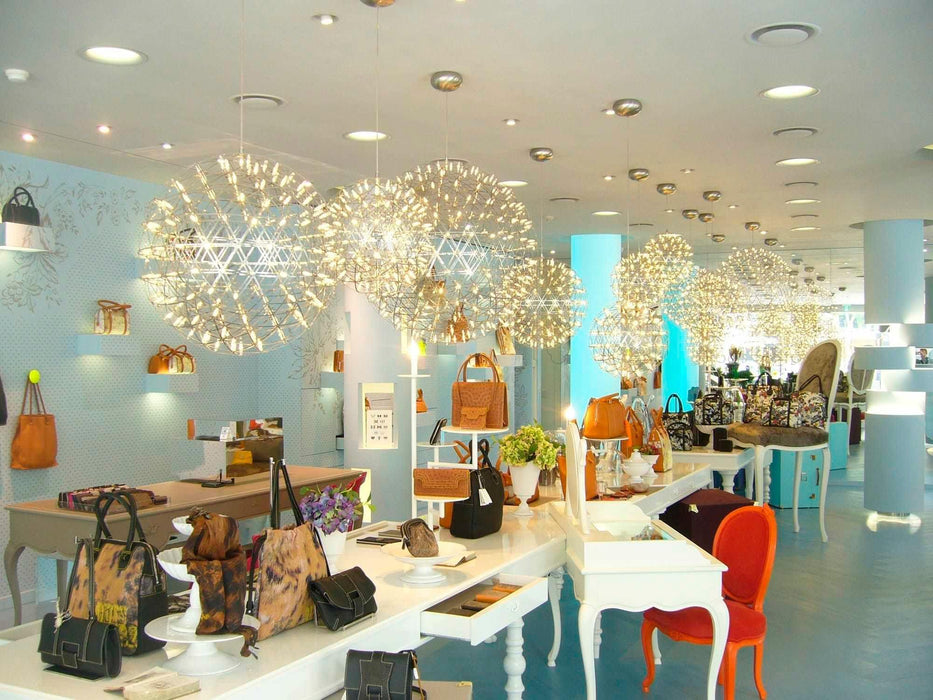 Silver Spark Ball Pendant Light-DWHOME