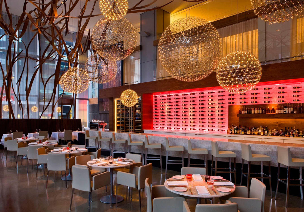 Silver Spark Ball Pendant Light-DWHOME