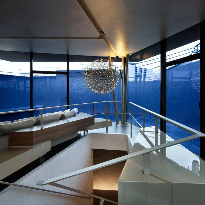 Silver Spark Ball Pendant Light-DWHOME