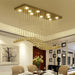 Raindrop Rectangular Crystal Chandelier For Dining Room - DWHOME