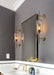 Ramoosin Clear Glass Metal Grill Wall Lamp - DWHOME