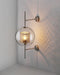 Ramoosin Clear Glass Metal Grill Wall Lamp - DWHOME