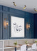 Ramoosin Clear Glass Metal Grill Wall Lamp - DWHOME