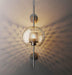 Ramoosin Clear Glass Metal Grill Wall Lamp - DWHOME