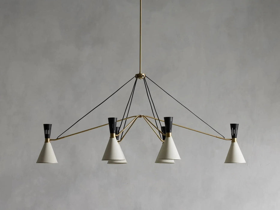Ramsey 6-Light Linear Chandelier-DWHOME