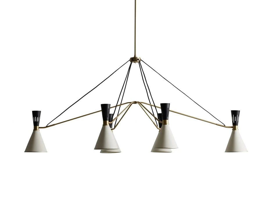 Ramsey 6-Light Linear Chandelier-DWHOME
