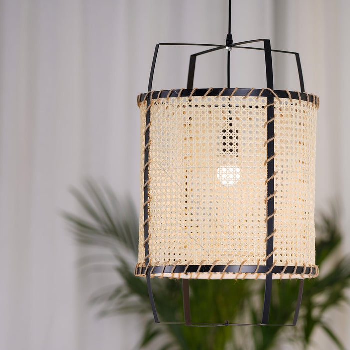 Rattan Cane Pendant Light-DWHOME