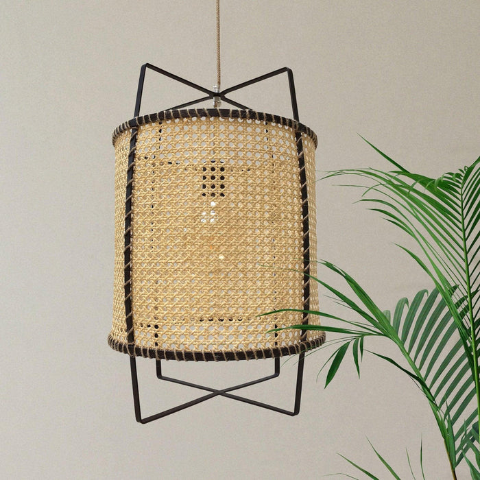 Rattan Cane Pendant Light-DWHOME