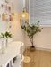 Rattan Arch Floor Lamp-DWHOME