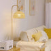 Rattan Arch Floor Lamp-DWHOME
