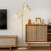 Rattan Arch Floor Lamp-DWHOME