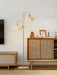 Rattan Arch Floor Lamp-DWHOME