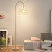 Rattan Arch Floor Lamp-DWHOME
