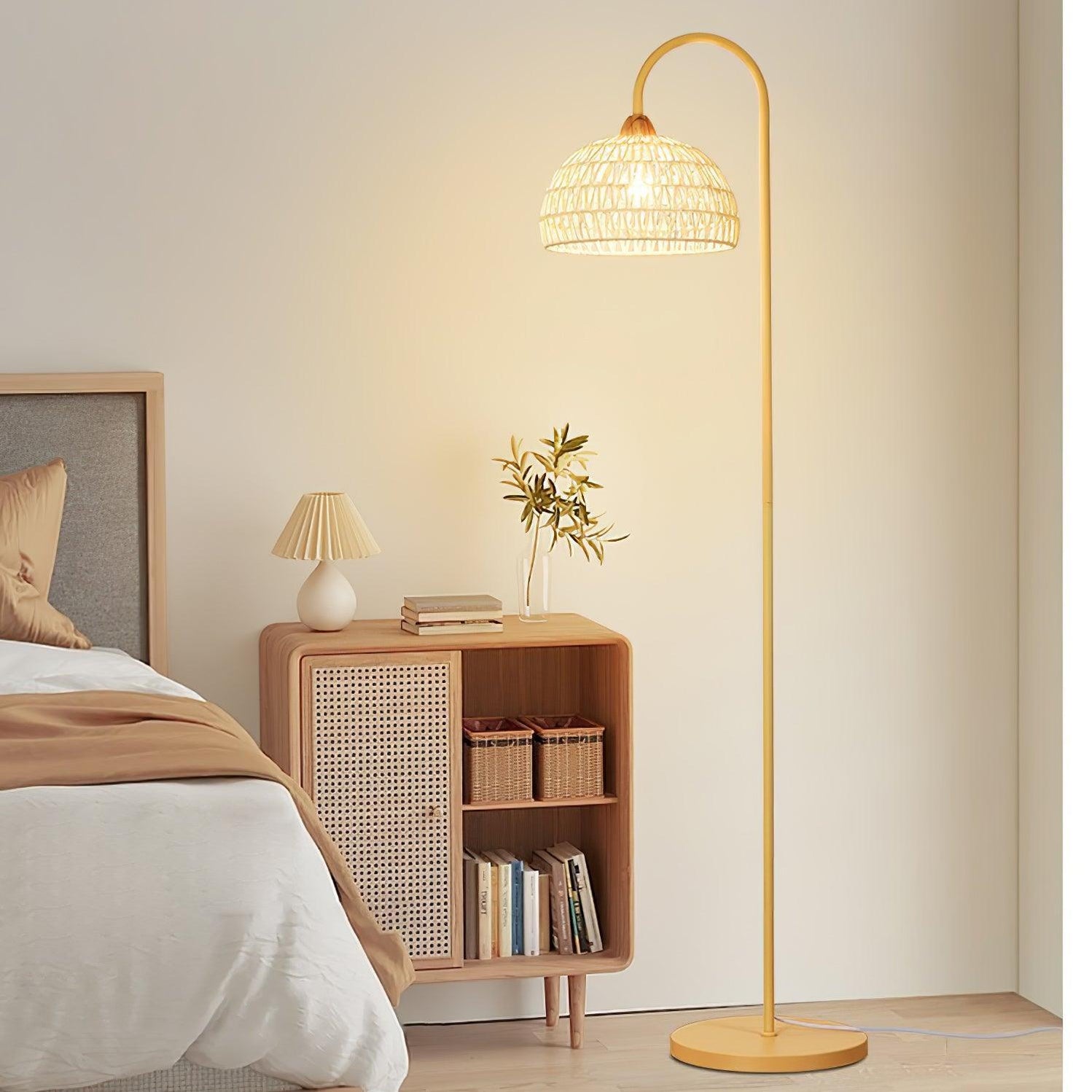 Arch Lamp Rottan Target Rattan Arch Floor Lamp | DWHOME