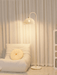 Rattan Arch Floor Lamp-DWHOME