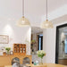 Rattan Arch Pendant Lamp-DWHOME