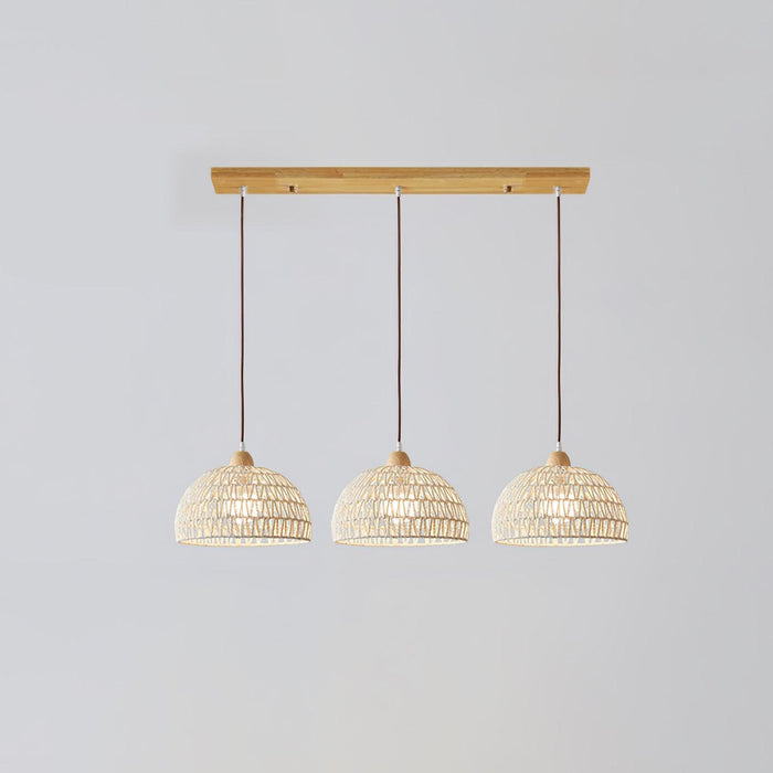 Rattan Arch Pendant Lamp-DWHOME
