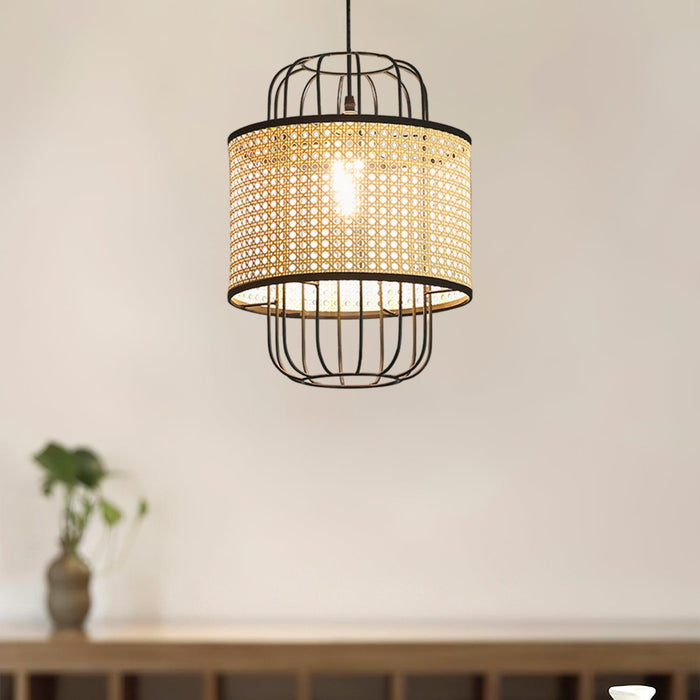 Rattan Aru Pendant Lamp-DWHOME