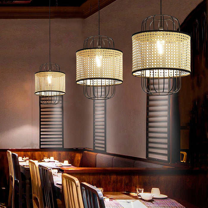 Rattan Aru Pendant Lamp-DWHOME