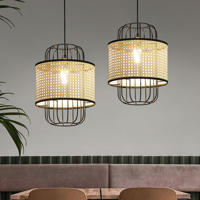 Rattan Aru Pendant Lamp-DWHOME