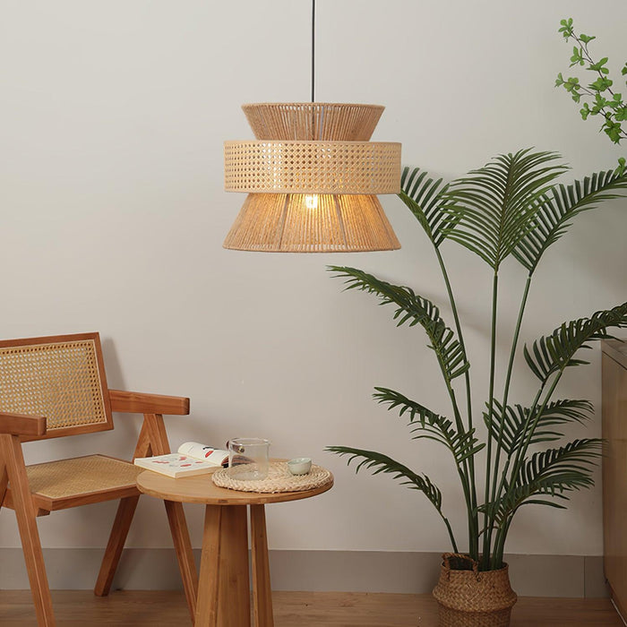 Rattan Bamboo Pendant Lamp-DWHOME