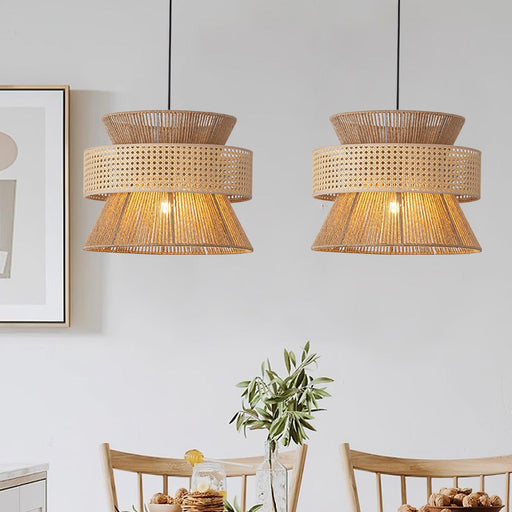 Rattan Bamboo Pendant Lamp-DWHOME