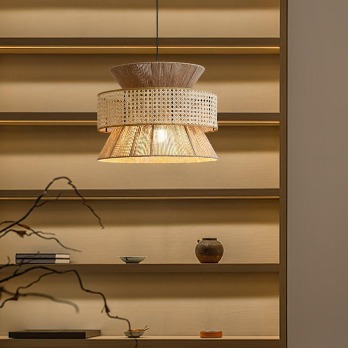 Rattan Bamboo Pendant Lamp-DWHOME