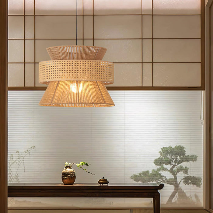 Rattan Bamboo Pendant Lamp-DWHOME