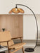 Rattan Bloom Arc Floor Lamp - Vakkerlight