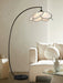 Rattan Bloom Arc Floor Lamp - Vakkerlight