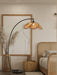 Rattan Bloom Arc Floor Lamp - Vakkerlight
