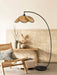 Rattan Bloom Arc Floor Lamp - Vakkerlight