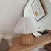 Rattan Pleated Table lamp-DWHOME
