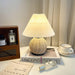 Rattan Pleated Table lamp-DWHOME
