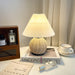 Rattan Pleated Table lamp-DWHOME